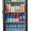 Premium Levella - 12.5 cu. ft. 1-Door Commercial Merchandiser Refrigerator Glass-Door Beverage Display Cooler - Black